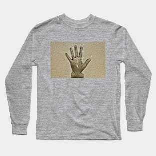 Hand Stop to Plastic Long Sleeve T-Shirt